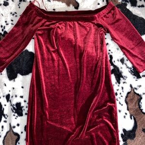 Off the shoulder dress